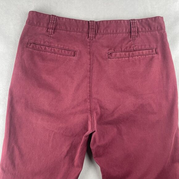 Hawkings McGill Pants Mens 34x32 Red Straight Stretch Mid Rise Casual 5-Pocket - Picture 3 of 8